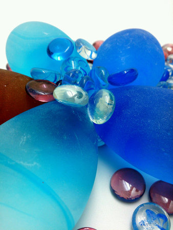 colorful pebbles and stonesの素材
