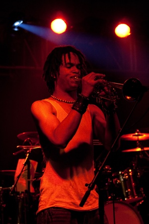 PECS, HUNGARY - APRIL 18: Fishbone participates in the PEN music festival. April 18, 2008 in Pecs, Hungary.のeditorial素材