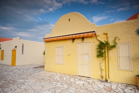 colorful house in Balatonfuredのeditorial素材