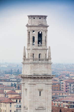 Panoramic view the old city Verona, Italy