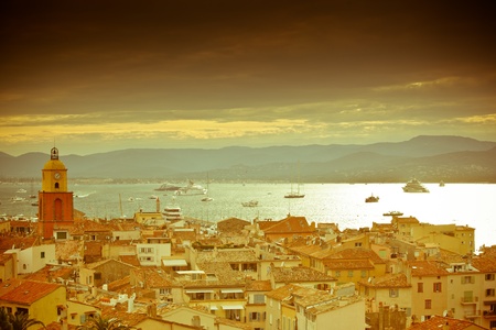 Beautiful view of Saint-Tropez, Franceの写真素材