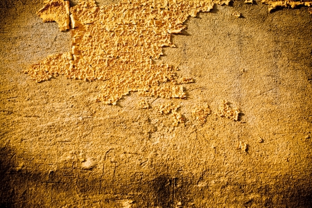 yellow grunge wall for backgroundの写真素材