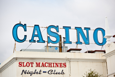 Casino text on a buildingのeditorial素材