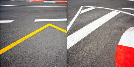 Car race asphalt theme on Monaco Grand Prix track 