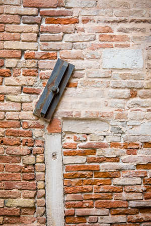 Textured background: old brick wall patternの写真素材