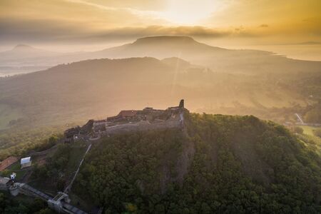 Beautiful fortress of Szigliget, Hungaryのeditorial素材