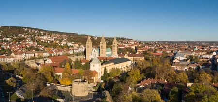 Pecs, Szekesegyhaz. Bird eye viewの写真素材