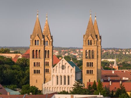 Cathedral of pecs, hungary called Szekesegyhazの写真素材