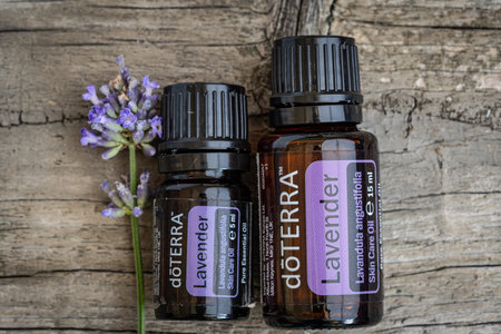 Pecs / Hungray - Aug 06 2020 - Illustrative editorial image of Doterra Essential Oil for everyday...