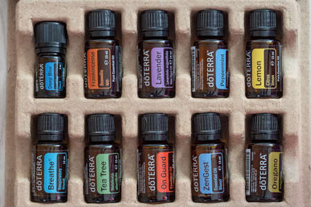 Pecs / Hungray - Sep 19 2020 - Illustrative editorial image of Doterra Essential Oil for everyday useのeditorial素材