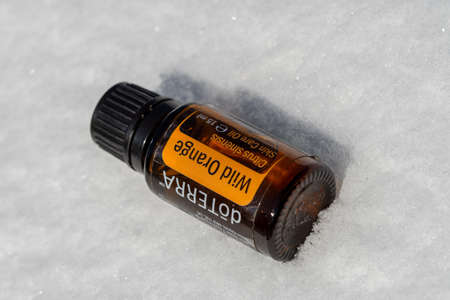 Pecs, Hungray - Jan 25 2021 - Illustrative editorial image of Doterra Essential Oils for everyday useのeditorial素材