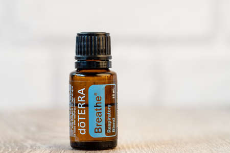 Pecs, Hungray - Feb 27 2021 - Illustrative editorial image of Doterra Essential Oils for everyday useのeditorial素材