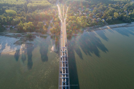 Baja Bridge in Hungary across the river Danube