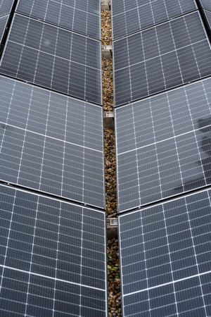solar panels for alternative energyの写真素材