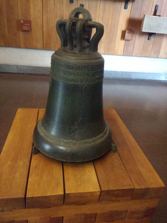 Old bronze bell in the Museum of the Great Patriotic War of 1941-1945の写真素材