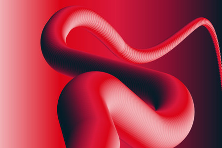 Creative vector design illustration template with  3d flow shapes. Gradient background