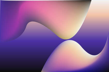 Abstract background template vector  design with 3D  shapes. Gradient illustrationのイラスト素材