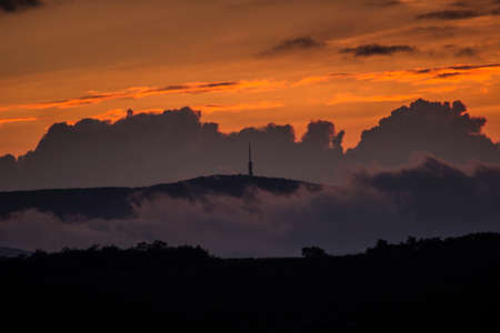 Between the cloudsの写真素材