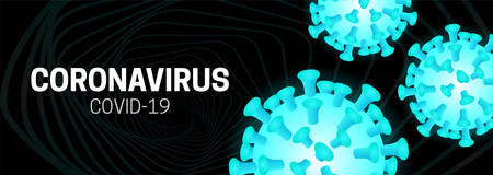 Coronavirus Covid-19 Background Illustration with Corona Virusのイラスト素材