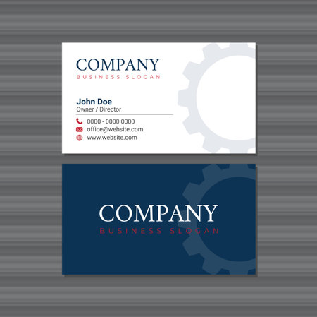 Clear Gear Business Cardのイラスト素材