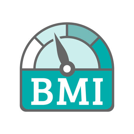BMI Body Mass Index Icon Illustrationのイラスト素材