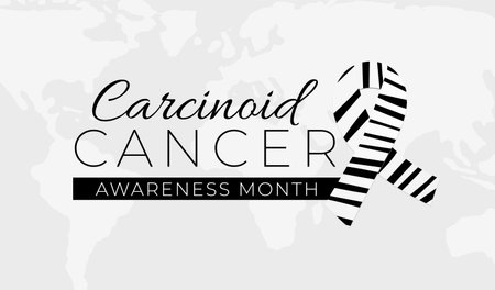 Carcinoid Cancer Awareness Month Background Illustrationのイラスト素材