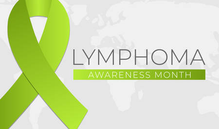 Lymphoma Cancer Awareness Month Background Illustration Bannerのイラスト素材