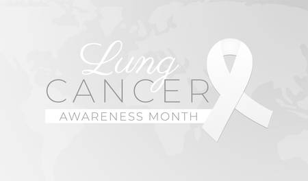 Lung Cancer Awareness Month Background Illustrationのイラスト素材