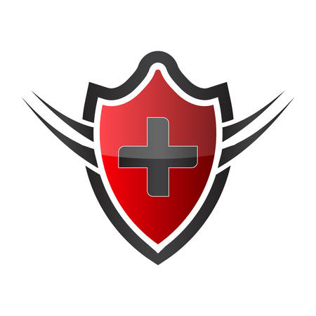 Red Shield  Design Protecting and Security Businessのイラスト素材
