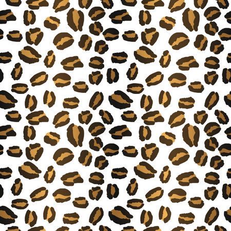 Leopard Print Repeat Pattern Golden Design