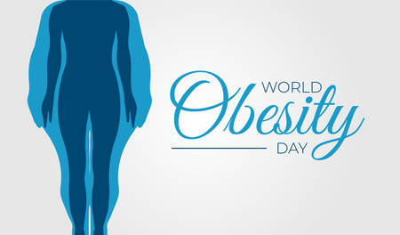 World Obesity Day Background Illustration のイラスト素材