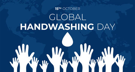 Global Handwashing Day Background Illustrationのイラスト素材