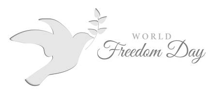World Freedom Day Background Illustrationのイラスト素材
