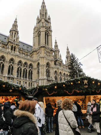 Rathaus Christmas Market in Viennaのeditorial素材