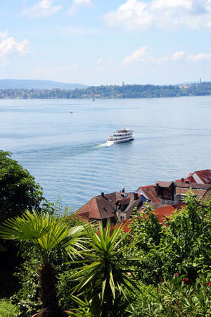 View of Lake Constance from Meersburgの写真素材