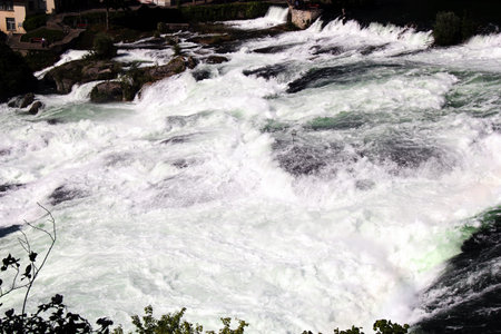 Rhine falls in Schaffhausen, Switzerlandの写真素材