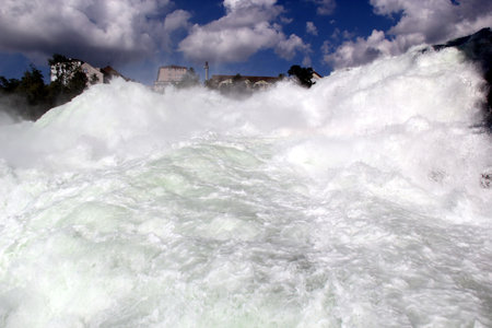 Rhine falls in Schaffhausen, Switzerlandの写真素材