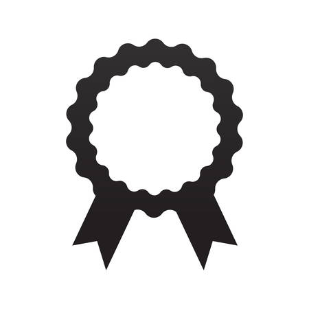 Blank Ribbon Badge Icon Vectorのイラスト素材