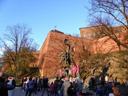 Krakow Wawel Castle in Polandのeditorial素材