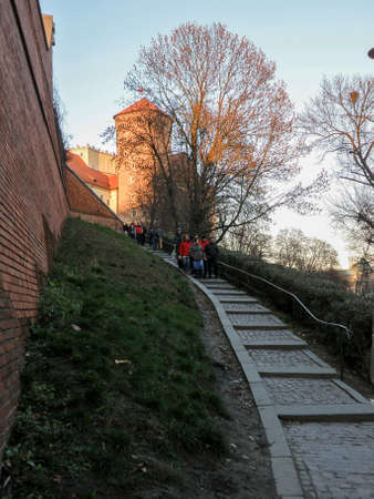 Krakow Wawel Castle in Polandのeditorial素材