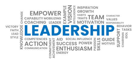 Leadership Text Word Cloudのイラスト素材