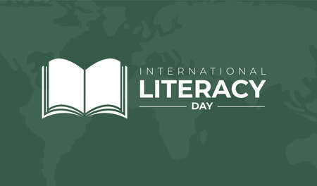 International Literacy Day Background Illustrationのイラスト素材