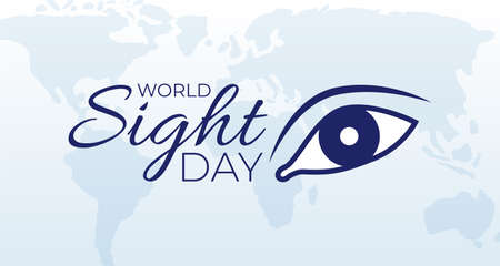 World Sight Day Background Banner Illustrationのイラスト素材