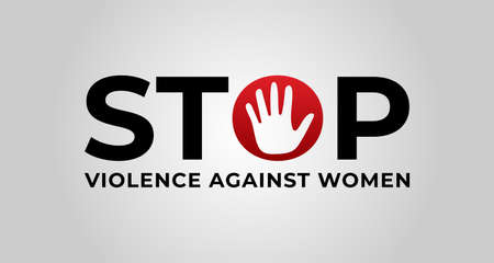 Stop Violence Against Women Illustrationのイラスト素材