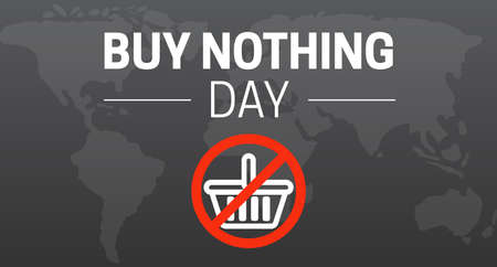 Buy Nothing Dark Background Bannerのイラスト素材