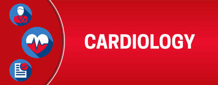 Cardiology Background Illustration Bannerのイラスト素材