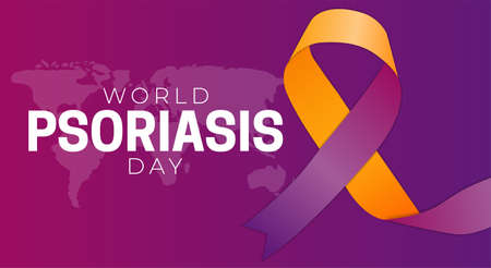 World Psoriasis Day Background Illustrationのイラスト素材