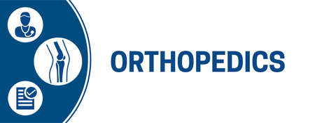 White Orthopedics Banner Background Illustrationのイラスト素材