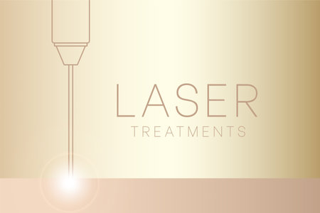 Gold Laser Treatments Minimal Elegant Background Designのイラスト素材