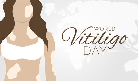 World Vitiligo Day Background Illustrationのイラスト素材